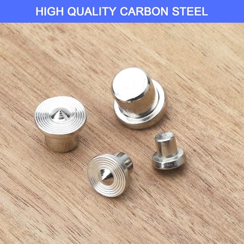 DAWRIS 32 Pcs Dowel Pin Set Woodworking Alignment Tool 6/8/10/12mm Centre Point Set Pins Marker Drilling Hole Tool Silver Carbon Steel 3 DAWRIS 32 Pcs Dowel Pin Set Woodworking Alignment Tool 6/8/10/12mm Centre Point Set Pins Marker Drilling Hole Tool Silver Carbon Steel - Image 3