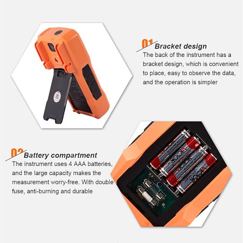 Image of Victor /RuoShui VC97 Digital Multimeter Tester, 3999 Counts, Voltage Meter with Non-Contact Voltage Tester, Measures AC /DC Voltage & Current Resistance Capacitance Frequency (Victor VC97)