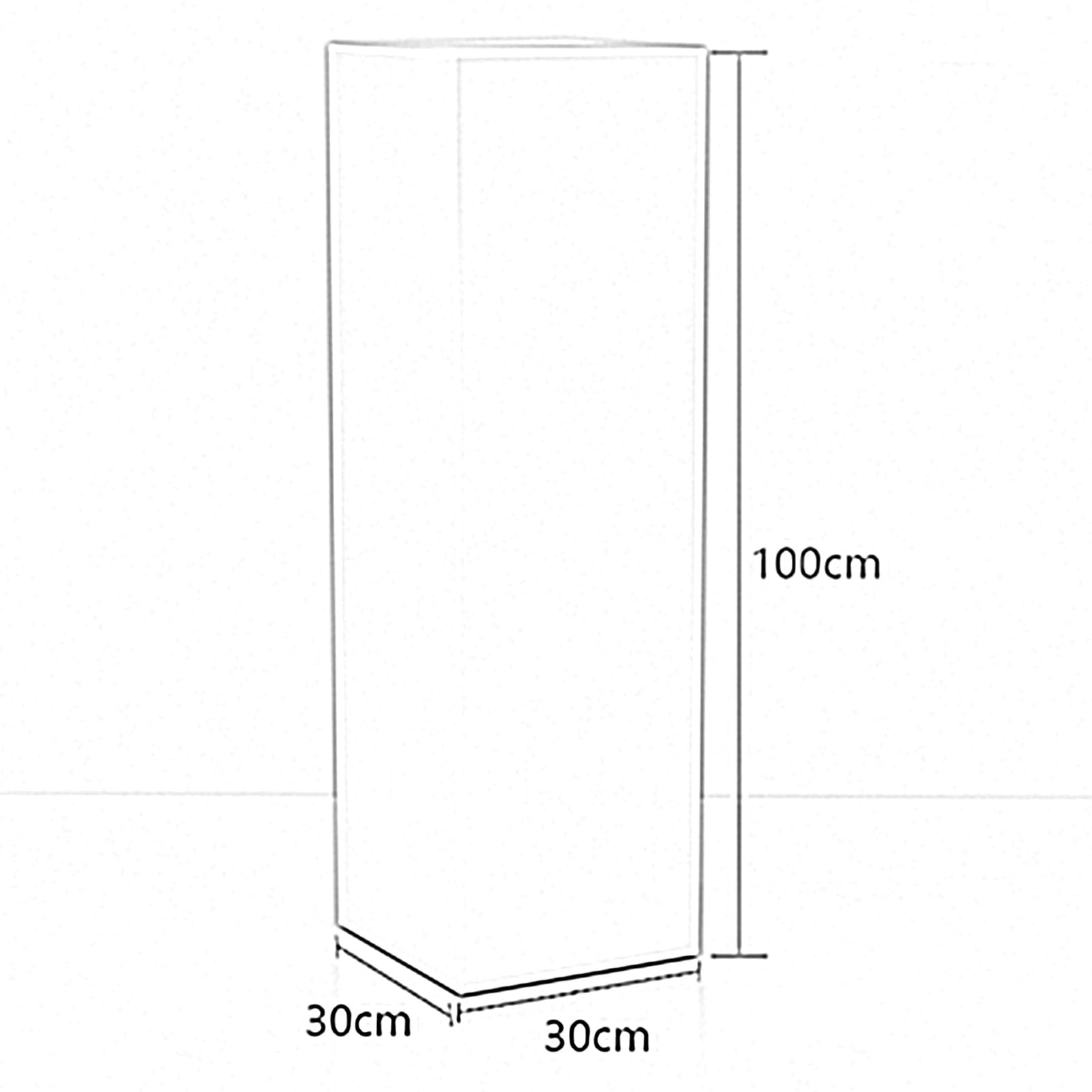 Présentoir sur Socle pour gâteaux, mannequins, Chaussures et Fleurs - 30 x 30 x 100 cm - Plateforme de scène pour Mariages, événements et boutiques de Mariage - Socle de présentation polyval