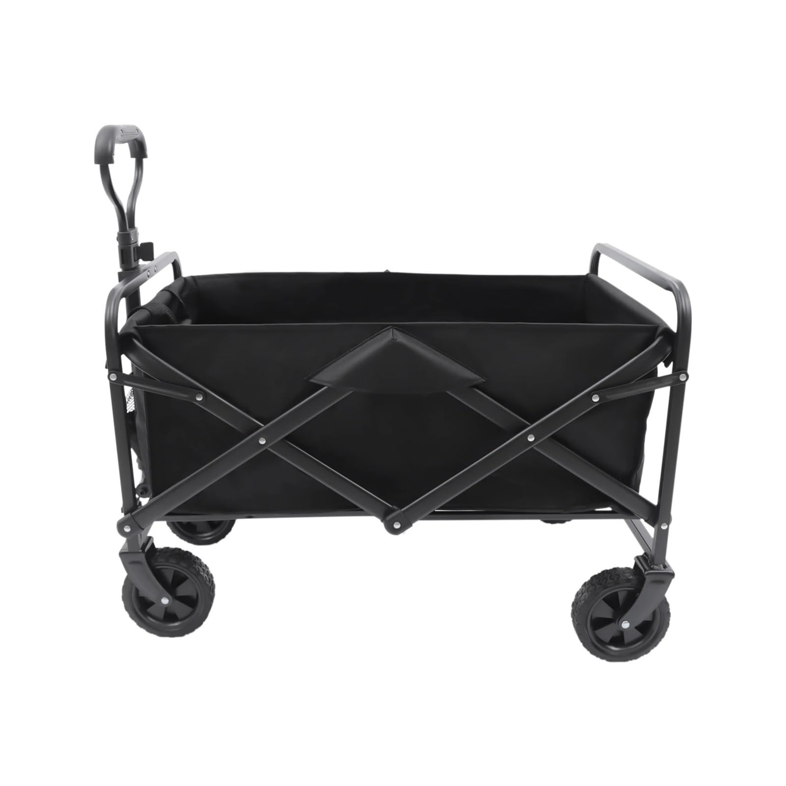 Wagons Carts Foldable, Folding Wagon Garden Cart Handle Adjustable Beach for Shopping Camping,Collapsible Wagon