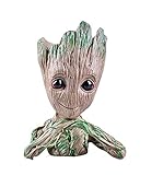  thematys® Baby Groot Maceta - Figura de acción para Plantas y bolígrafos de la película clásica - Perfecto como Regalo - Soy Groot (C) 14x11x7cm