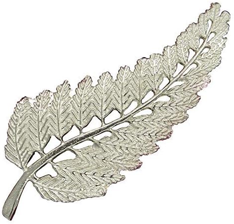 Fern Brooch, New Zealand Fern Brooch, Hand Cast in Fine Pewter, By William Sturt, silver