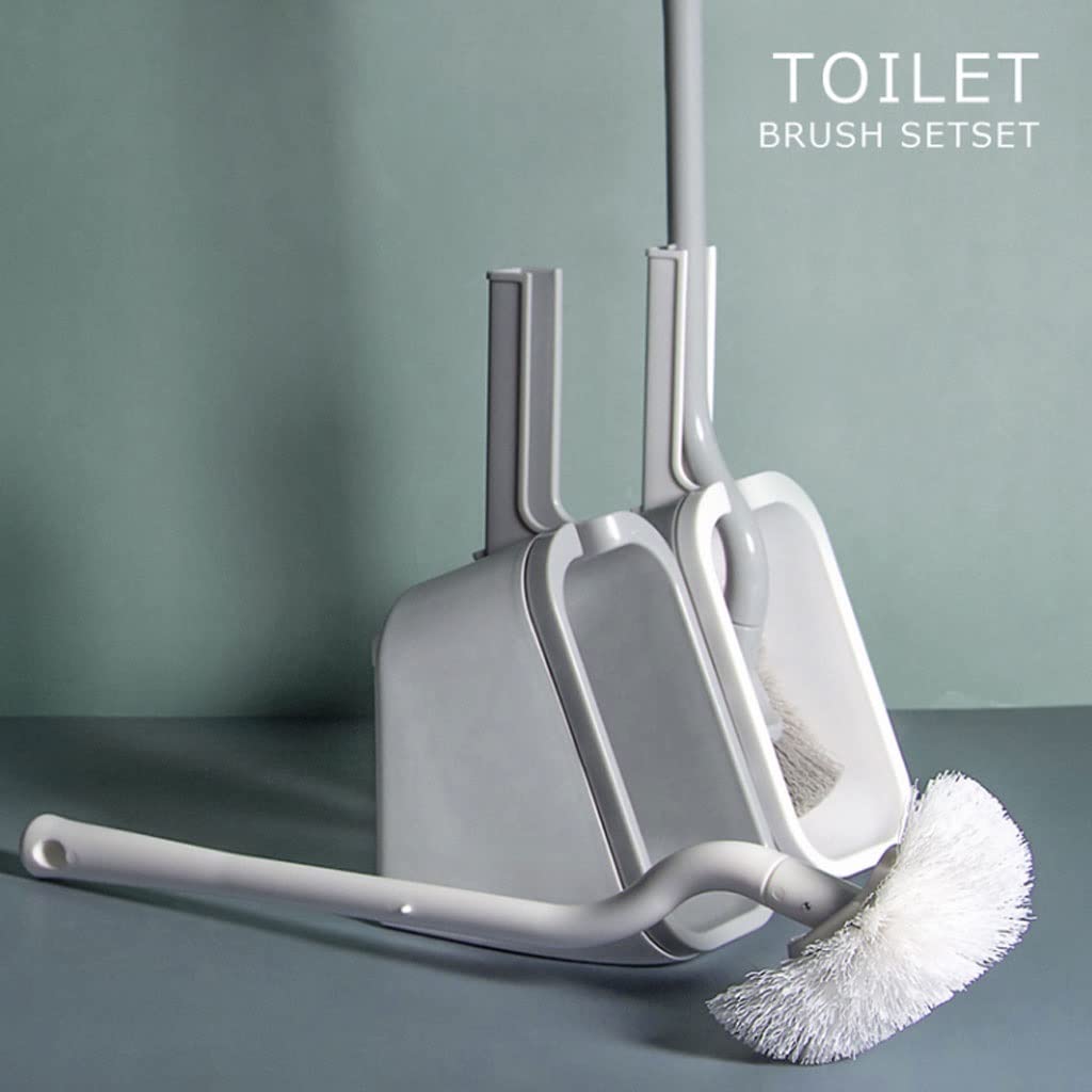Szczotka do Toalety, Szczotka toaletowa i uchwyt, Łazienka Miska Cleaner Cleaner, Zestaw szczotki do czyszczenia WC z miękkim pędzlem włosia Czyszczenia(B)