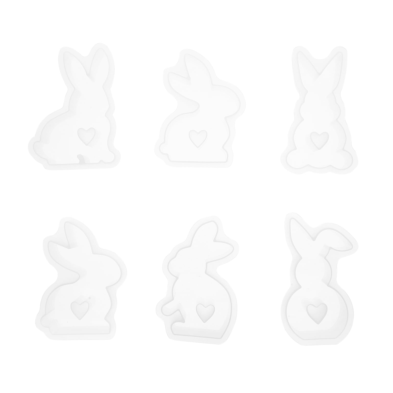 Operitacx 18piezas Molde De Silicona Para Velas De Conejo Para Decoración De Pascua Velas Aromáticas y Manualidades Casa
