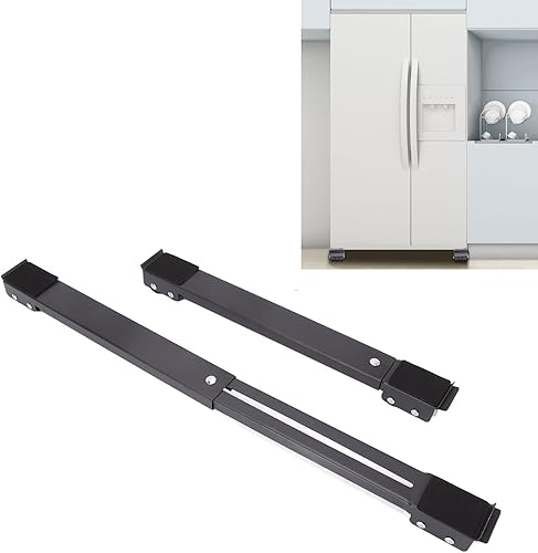 Rodillo de electrodoméstico extensible resistente 2 juegos de soporte de rodillo móvil para muebles base elevada ruedas móviles base de lavadora