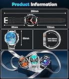 LIGE Smart Watch for Men Answer/Make Call for Android iOS, 1000mAh Battery/Flashlight, 1.85'' HD Military Smartwatch with 100+ Sports Modes, Heart Rate Sleep Monitor, IP68 Waterproof Fitness Tracker - Image 9