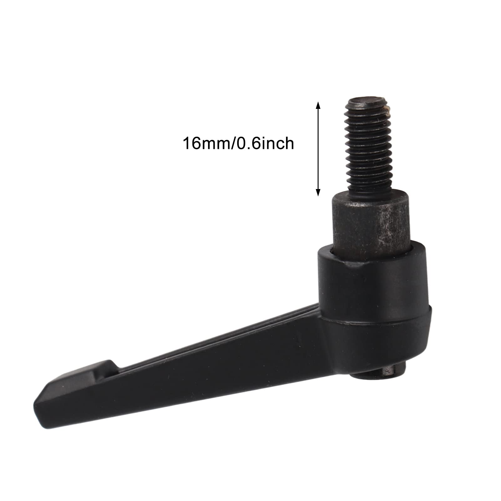 Adjust Position Handle Zinc Alloy Male Thread Clamp Handle Screw Rod Length Machine Part for Packaging Machinery Equipment (Screw Length 16MM)