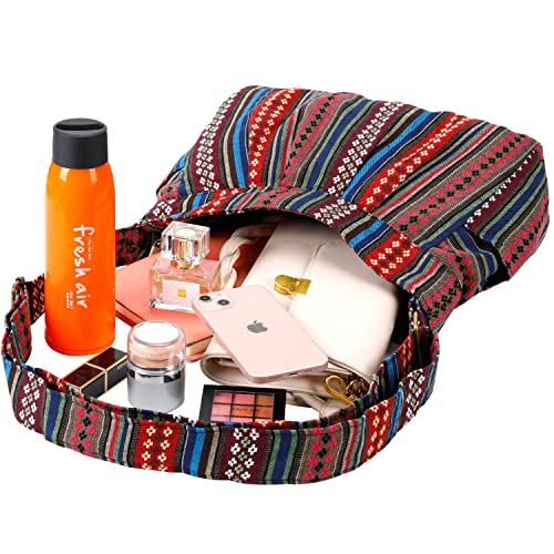 Bolso grande casual de tela durable de hombro tipo hobo miniatura 6