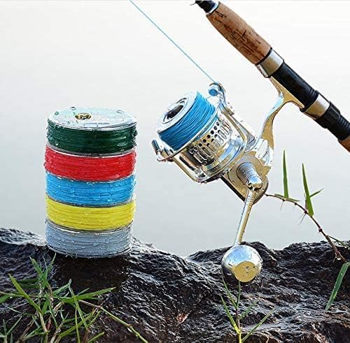 Gauri Enterprises Strong Durable 0.60mm 70LB 100M PE 4 Strands Monofilament Braided Fishing Line Angling Accessory (Multicolor, Max Tension 31.7KG) 2