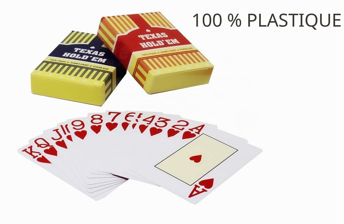 DA Vinci Monte Carlo Poker Club Lot de 500 jetons de 14 g et 3 Tons avec étui en Aluminium amélioré, 2 Jeux de Cartes en Plastique, 2 Cartes coupées, Boutons Dealer et aveugles