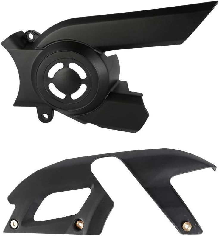 Front Pulley Sprocket Guard Cover and Upper Belt Chain Guard Cover Fit for Harley-Davidson Street 500 XG500/Street 750 XG750 2015-2018
