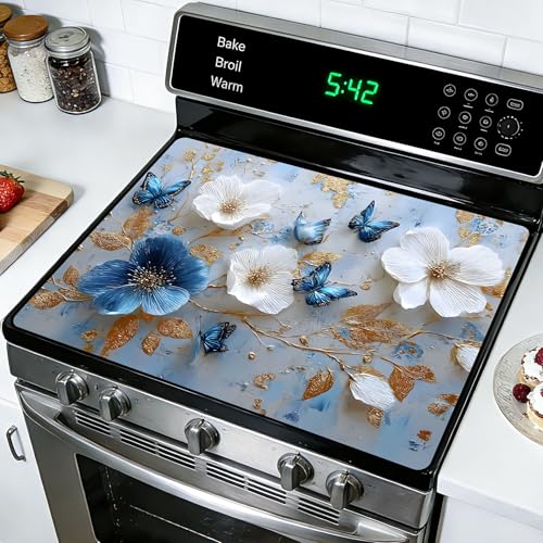 Image of Stove Guard Mat for Electric Stoves -Heat-Resistant Protector, Non-Slip Kitchen Counter Mat Stylish Kitchen Decor