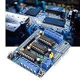 Hasta 4 motores de CC bidireccionales con selección de velocidad individual de 8 bits.