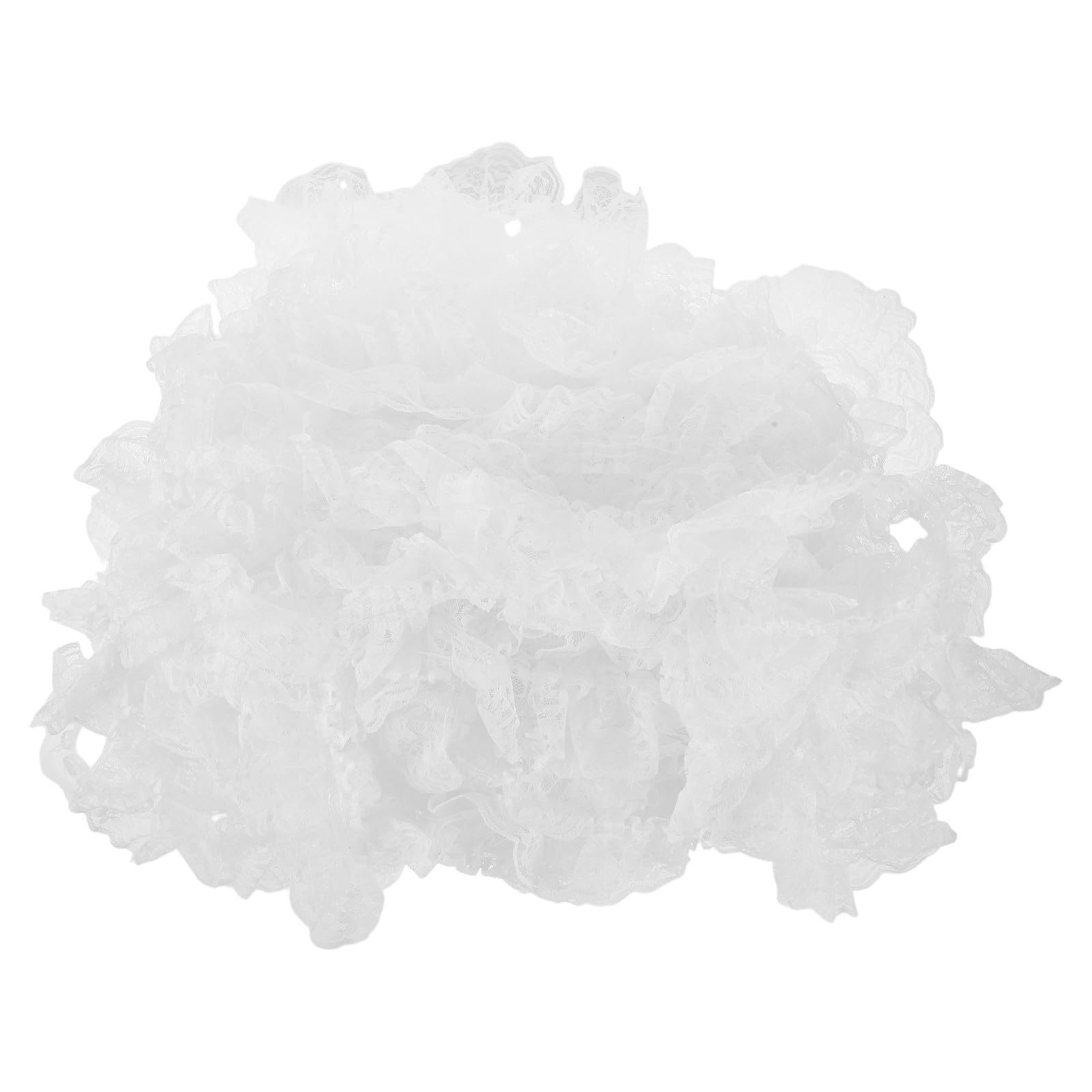 Angoily 1 rotolo di nastro di pizzo: nastro di pizzo ricamato con motivo floreale e bordo smerlato, 15,72 x 2,36 pollici, per cucito, artigianato, confezionamento, abbigliamento fai da te