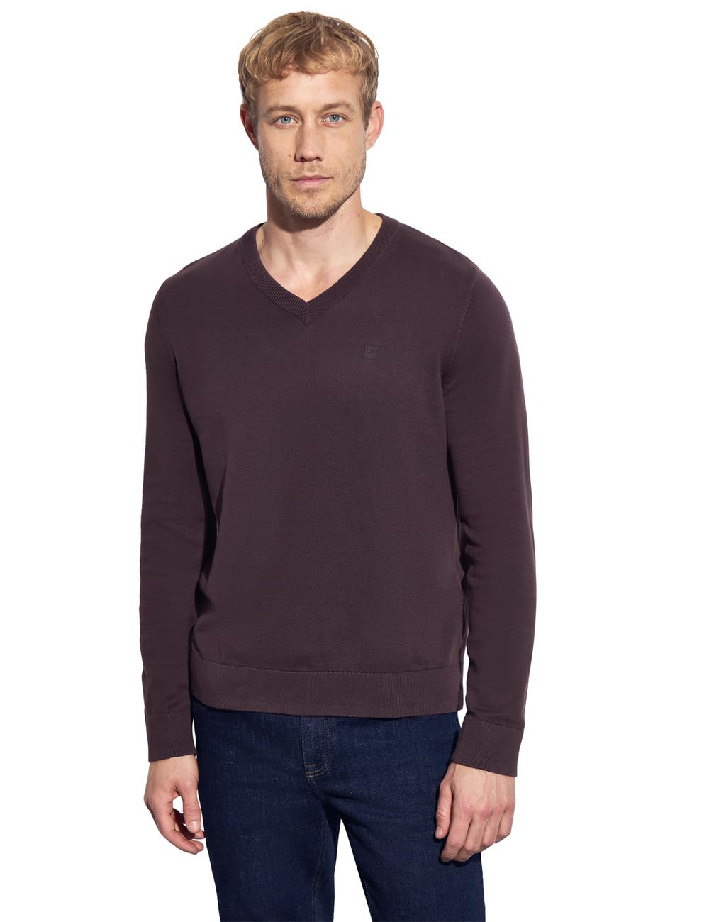 Street One MEN Herren Basic V-Neck Strickpullover