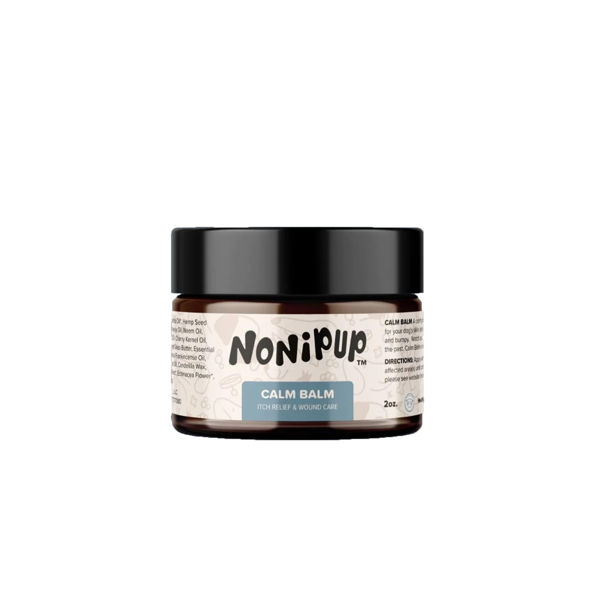 Nonipup Calm Balm (2 Oz Jar) - Allergy Relief & Skin Soother for Dogs