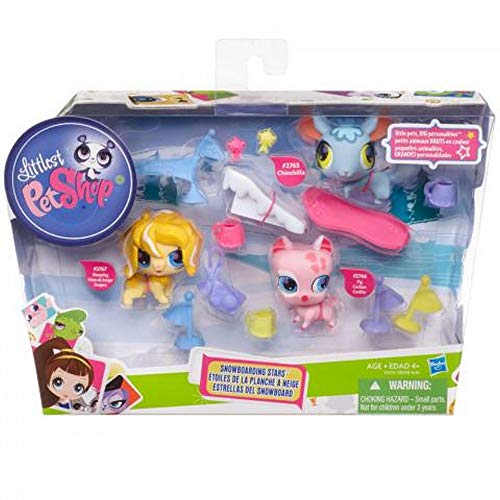 Littlest PetShop - 55514 - Mini-Poupée - 3 Petshop & Accessoires - Une Journee a la Neige