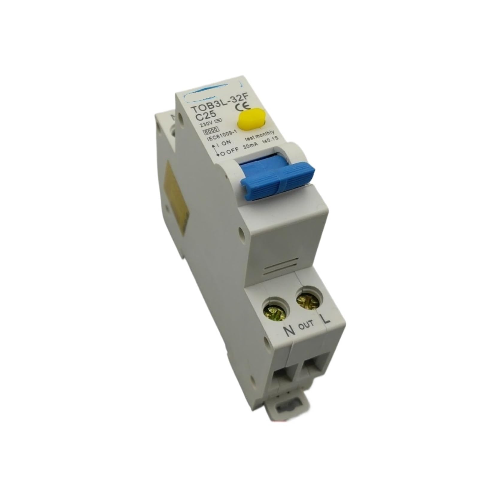 Disyuntor de corriente residual TOB3L-32F para empotrar en cuadros estrechos 3