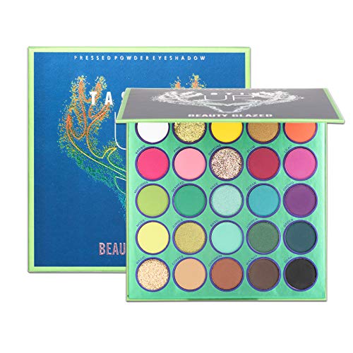 Long lasting Smooth powder 25 Colors Eye Shadow Matte Shimmer and Glitter Texture Shades Waterproof Eyeshadow Makeup Pallet
