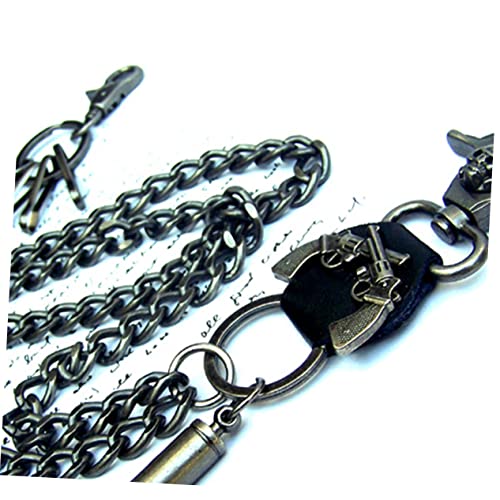 KESYOO 1pc Metal Jeans Chain for Boys Girls Punk Waist Chain for Hanging Accessories Fashionable Belt for Casual Wear4