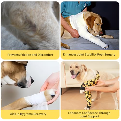 Image of LovinPet Dog Elbow Protector Anti-Licking Elbow Sleeve, Adjustable, Comfortable & Durable Front Leg Guard for Medium to Large Dogs, Prevents Licking and Chewing,Dog Sleeve,Dog Leg Sleeve