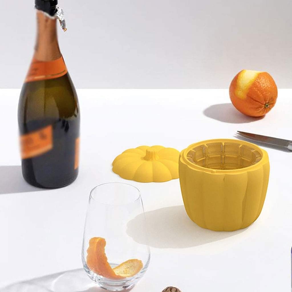Kreativer Kürbisformeiseibner Schnelleis Making Gefrierschrank Eisfass Silikon -Eiscontainer für Wein Champagner Bier Party Bar