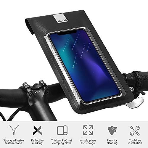 Tela sensível ao toque Bolsa para telefone de bicicleta Suporte para telefone à prova d'água Ultral