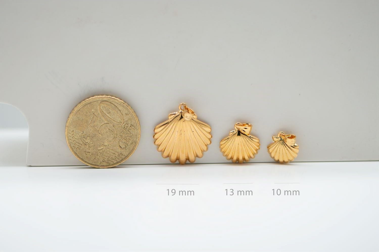 Colgante Concha Camino de Santiago Chapado Oro 18K