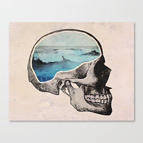 Brain Waves Art Print on Canvas 12x16inch Ready to Hang