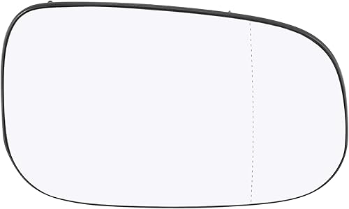 X AUTOHAUX Espejo retrovisor derecho del lado del pasajero con calefacción de vidrio de repuesto con placa de respaldo para Volvo C30 2007-2013 S40