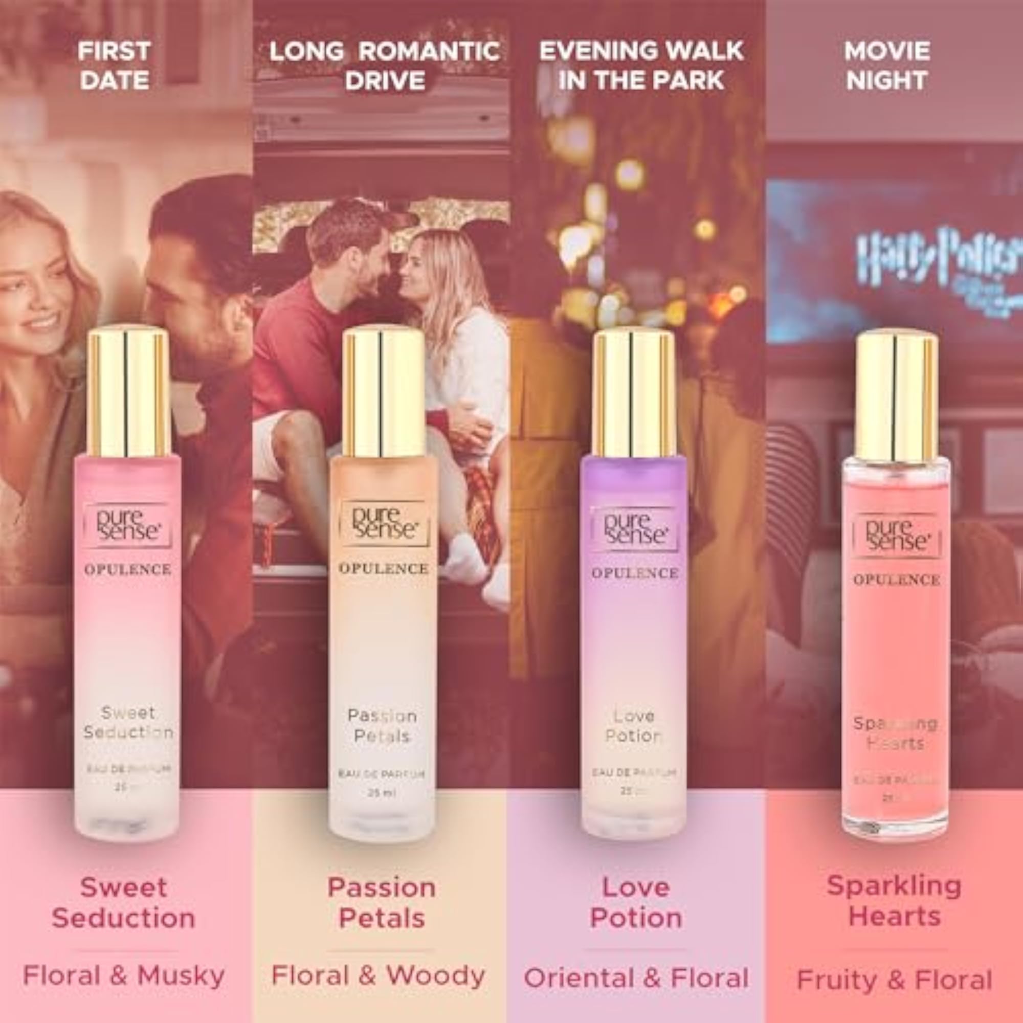 Opulence Perfume Gift Set, 25x4ml Travel Combo Pack