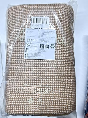 ACUSHLA Merino Wolldecke - Camping Kuscheldecke Flauschig, Waschbar, Outdoor, Ganzjährig, Twill 3,68 lbs (Warmes Gelb) – Bild 2
