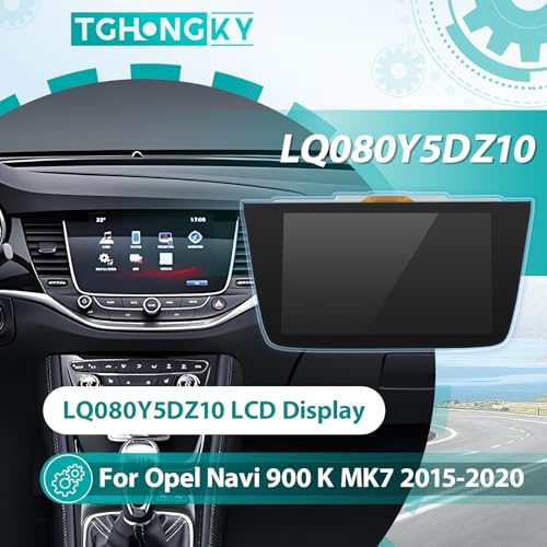 TGHongKy LCD Display Für Opel Astra K Mk7 2015-2020 Touchscreen Monitor Für Vauxhall Navi 900 Intellilink Schiffe Radio Display Für LQ080Y5DZ10 Media Bildschirmersatz LCD Bildschirm 8 Zoll XX