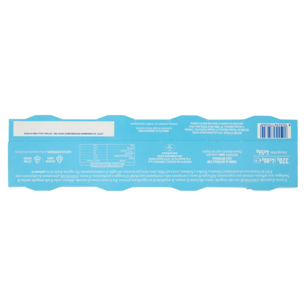 Italian Gourmet Thon naturel en boîte 24 x 80 g léger et sain | Avec sel intégral ; dans son propre jus, nutritif, portions pratiques pour un poids net total de 1,92 kg + pulpe de 400 g