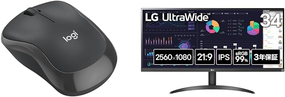Amazon.co.jp: 【セット買い】 【Amazon.co.jp限定】 ロジクール 静音 ワイヤレスマウス M240GRd + LG ...