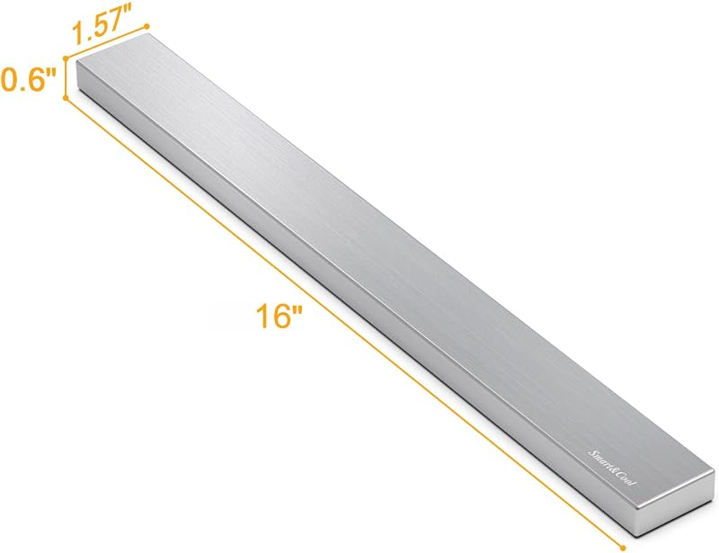 SMART&COOL Mágneses Kés Tartó 40cm Rozsdamentes Acél Öntapadós