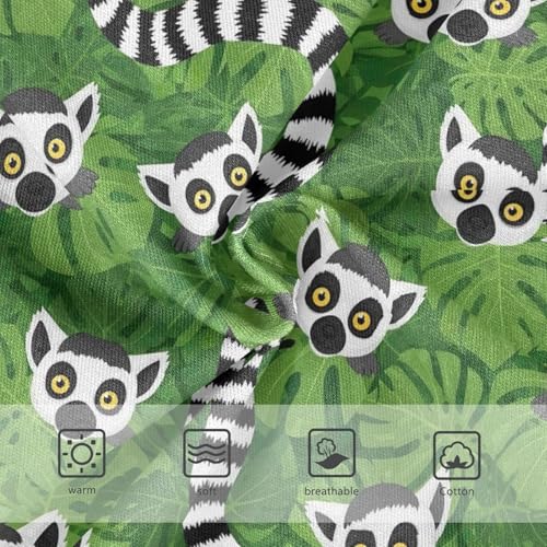 Joisal Cartoon Lemur Leaves Green Toddler Underwear Floral 2t Cotton Little Girl Panties Personalized Briefs Undies Kids3