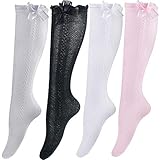 Lange Mädchen-Socken Größe: Gesamtlänge 38 cm, passend für 3–10 Jahre; mit guter Elastizität, belastet die Füße Ihres Kindes nicht, behindert die Durchblutung