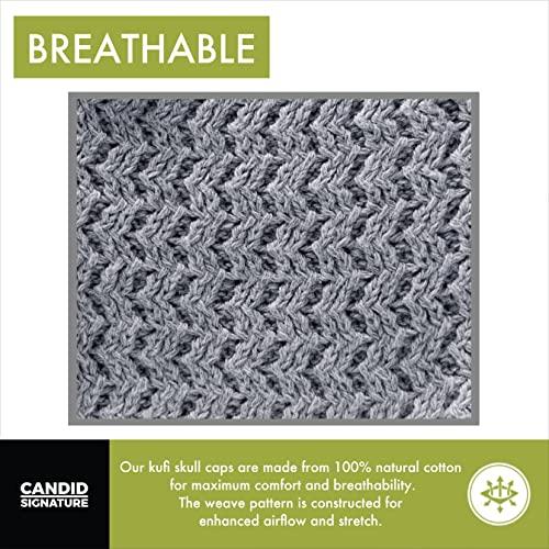 Image of Zigzag Knit Breathable Skull Caps for Men & Women