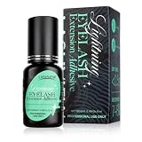 LASHVIEW Eyelash Extensions Glue, 0.3 Sec Fast Drying Retention 6-8 Weeks Black Adhesive Professional Sensitive Waterproof Glue 5ml /0.17 fl.oz FH01