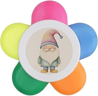 Azeeda 'Cute Gnome Standing' Flower Shape Hig...