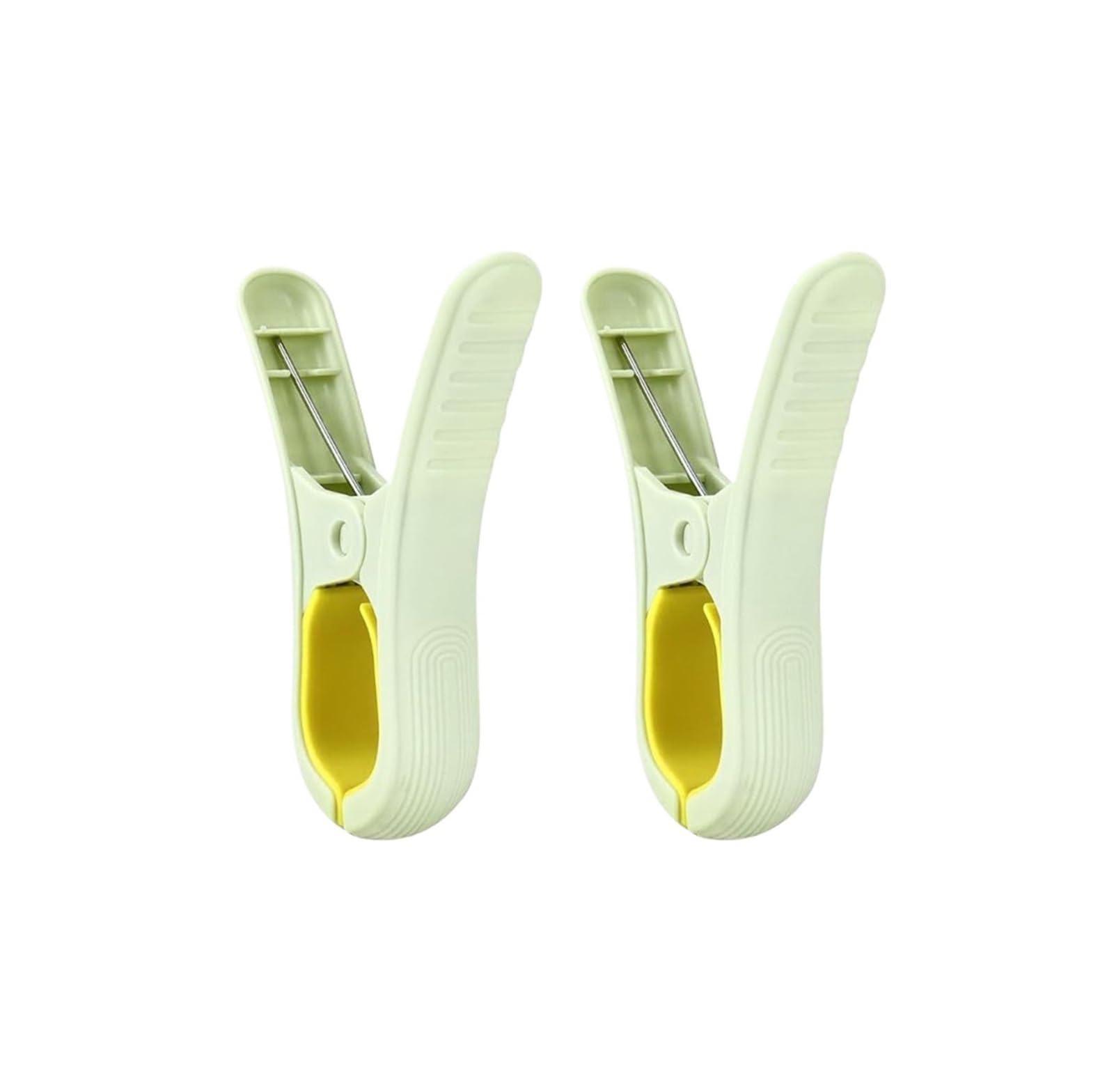 100Pcs Plastic Clothespins Clips Large Chair Towel Clip Suitable For Beach Chairs Clothes Drying for Washing Line(Green)