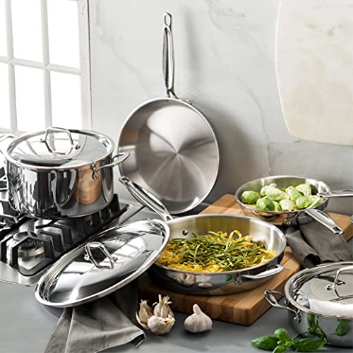 Legend-8-Copper-Core-5-ply-Stainless-Steel-Frying-Pan-Professional-Home-Chef-Grade-Clad-Skillet-Saute-Sear-Fry-Meats-Vegetables-Cooking-All-Surface-Induction-Oven-Safe-5-ply-Metal-Cookware