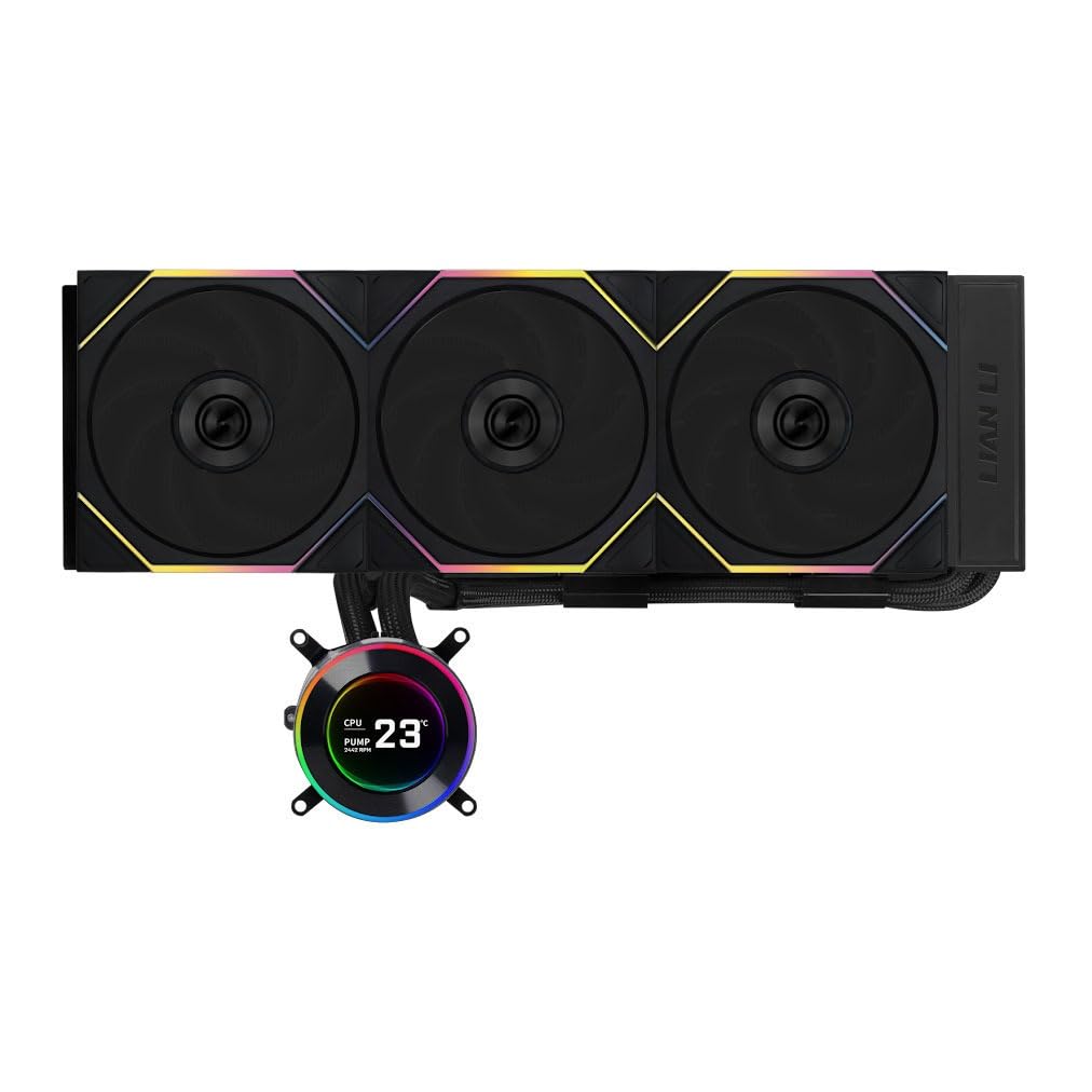 【新品未使用】LIAN LI HydroShift LCD 360TL 簡易水冷 水冷CPUクーラー HydroShift LCD 360 no fan ブラック LL-HS-LCD
