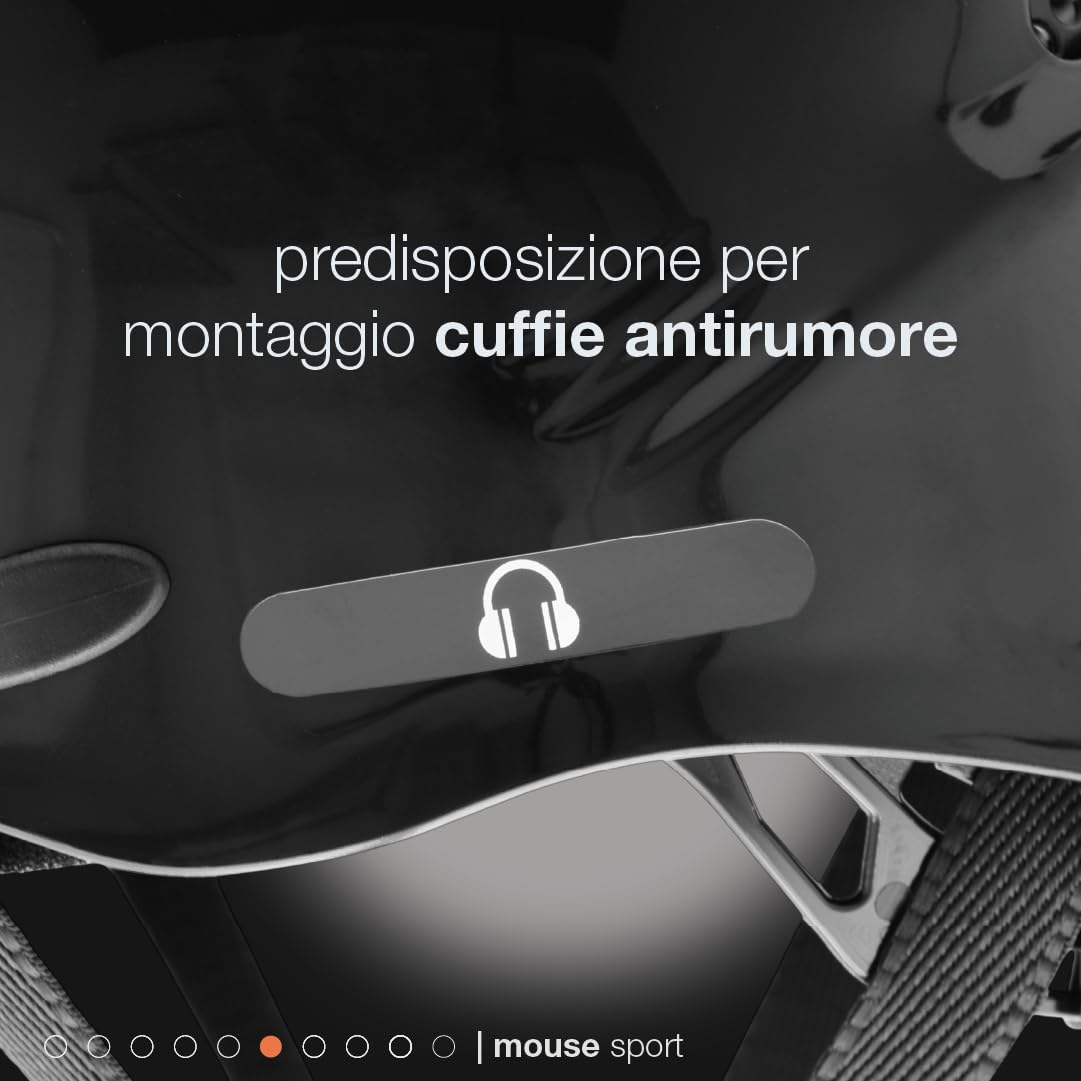Casque léger avec Coque en ABS Noir Universelle 52-63cm