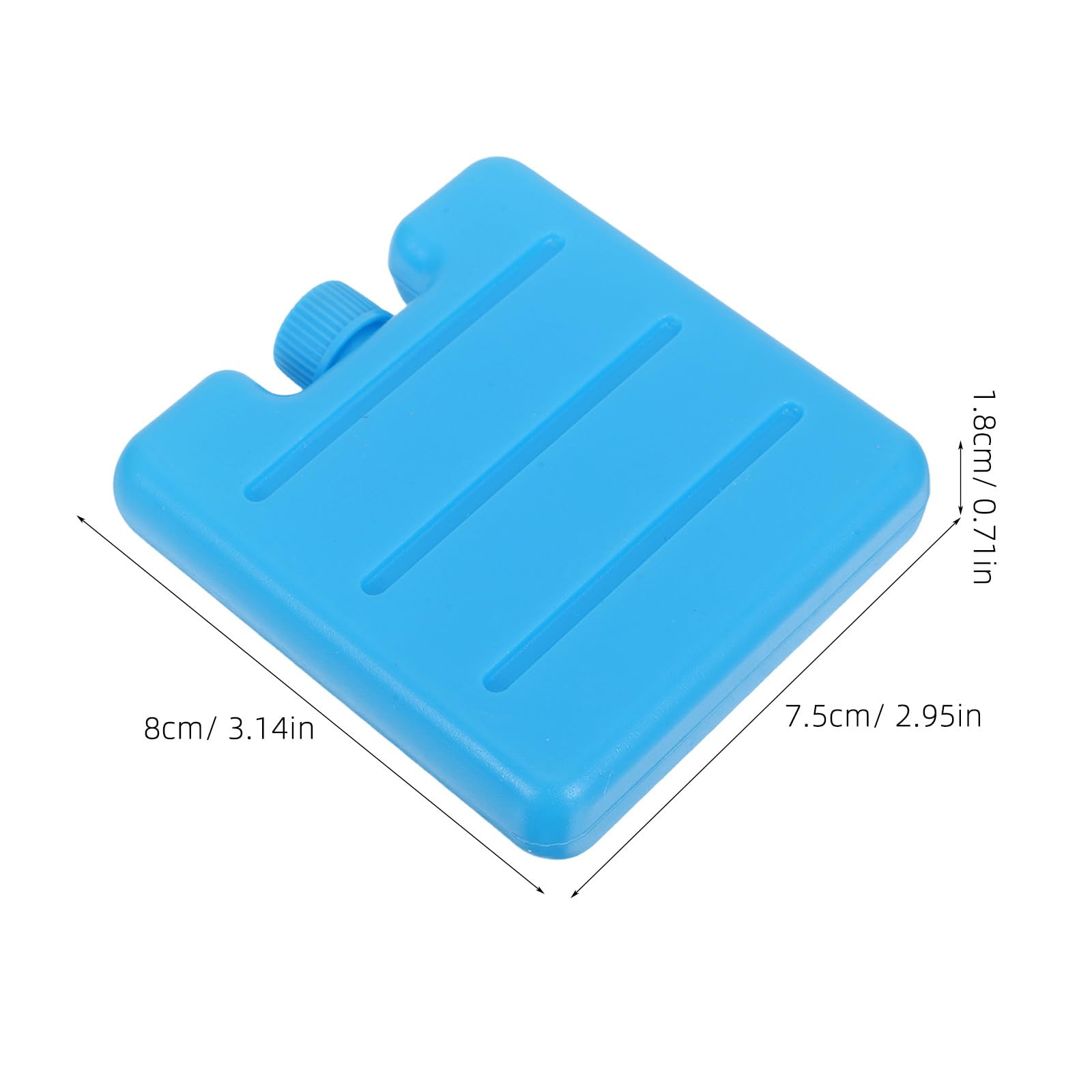 Kisangel 10 Blocs de Glace réutilisables : Pains de Glace pour rafraîchisseur d'air – Blocs de congélation Portables – 7,6 cm x 8 cm pour Ventilateur de climatiseur et boîtes à Lunch