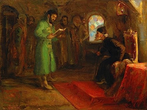 Toile Boris Godounov Ilya Repine cadeau idéal pour passionné d'art 60x90cm