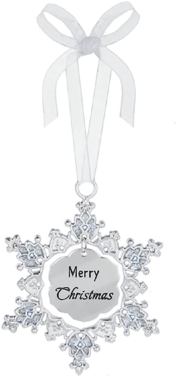 Ornement de Noël Ganz zinc argenté incassable déco durable