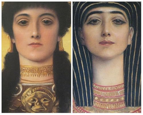 Tableaux d'Athéna et d'Isis Klimt pour décoration de bureau