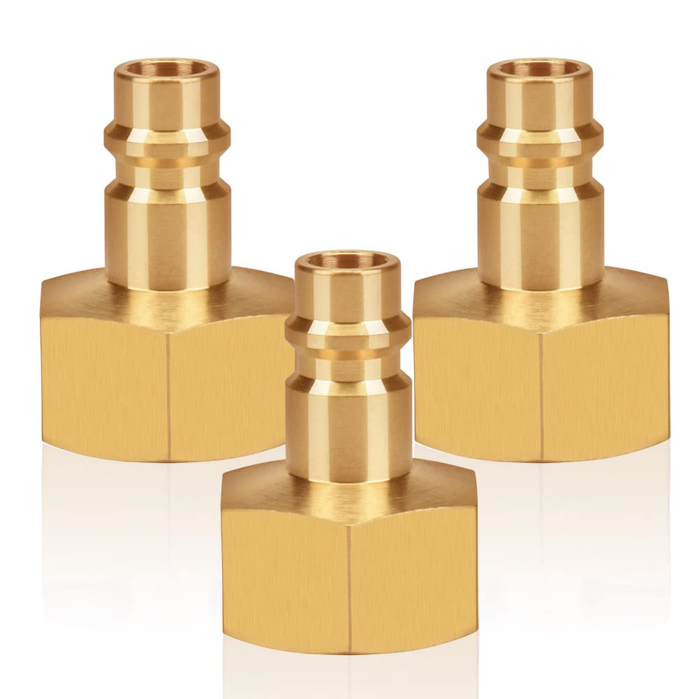 Kit Attacchi Rapidi Aria Compressa, Raccordi Aria Compressa Raccordi In Ottone, Attacchi Rapidi Aria Compressa, Per Il Collegamento Rapido Delle Linee D'aria (colore Ottone